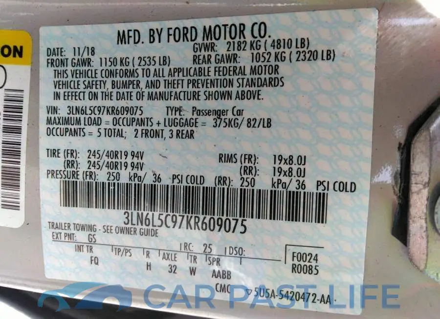 3LN6L5C97KR609075# 9