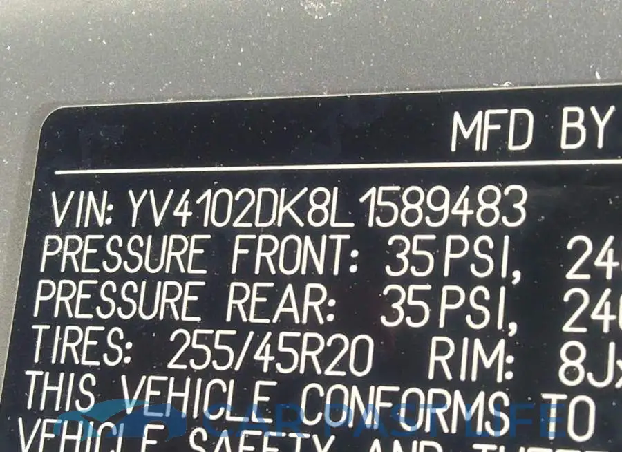 YV4102DK8L1589483# 9