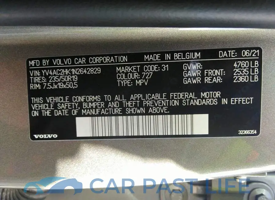 YV4AC2HK1N2642829# 9