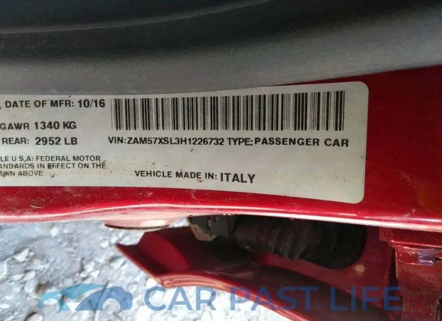 ZAM57XSL3H1226732# 9