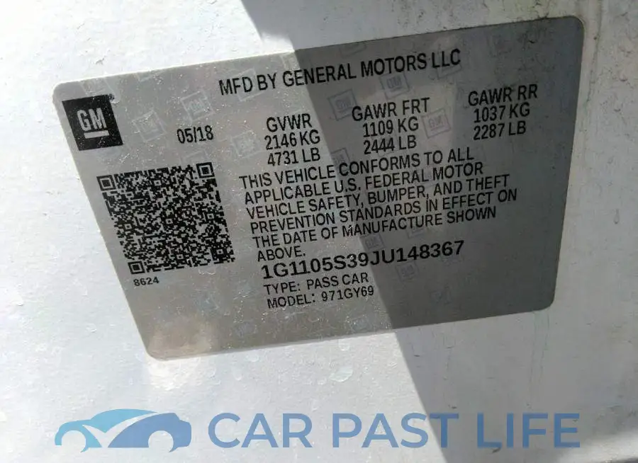 1G1105S39JU148367# 9