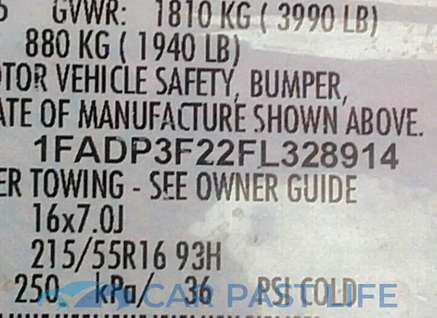 1FADP3F22FL328914# 9