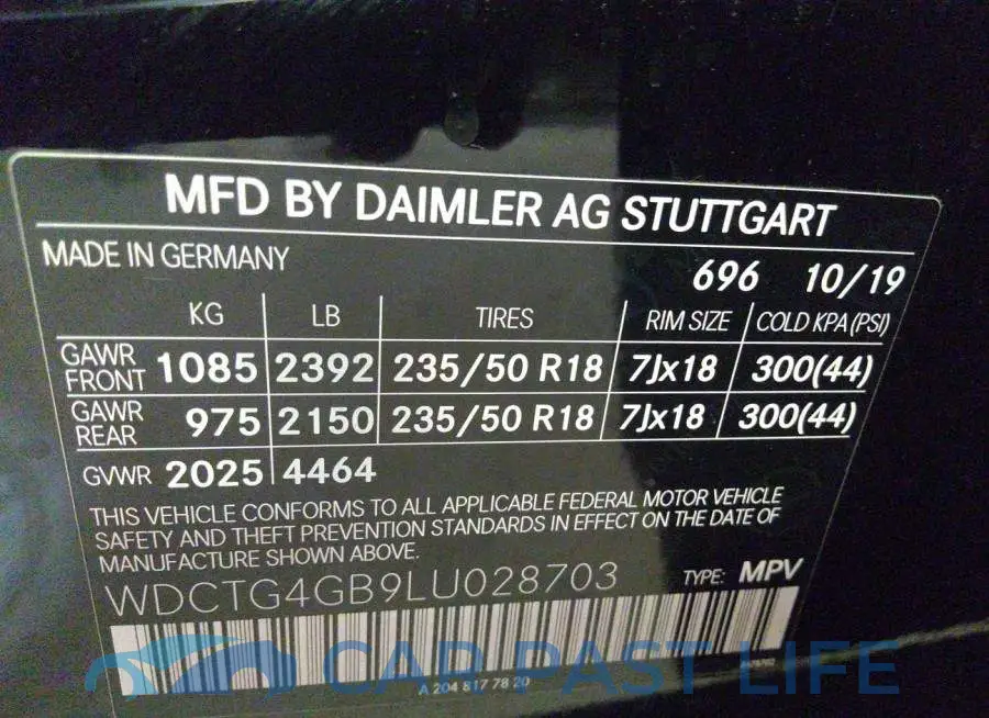 WDCTG4GB9LU028703# 9