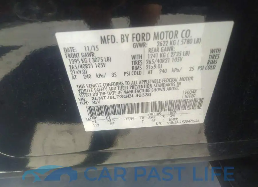 2LMTJ8LP3GBL46330# 9