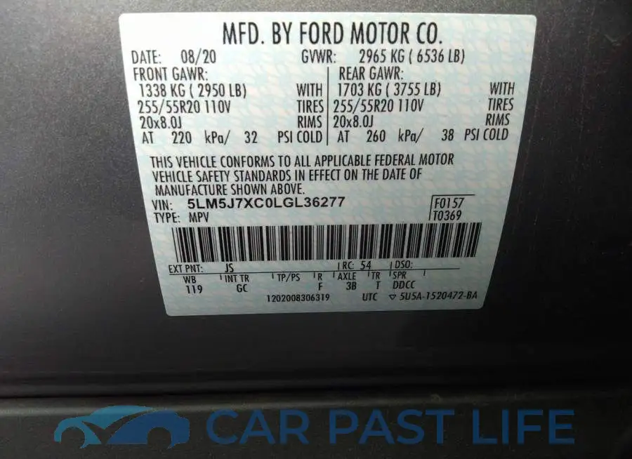5LM5J7XC0LGL36277# 9