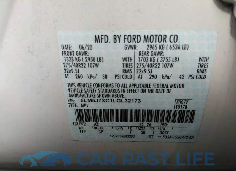 5LM5J7XC1LGL32173# 9