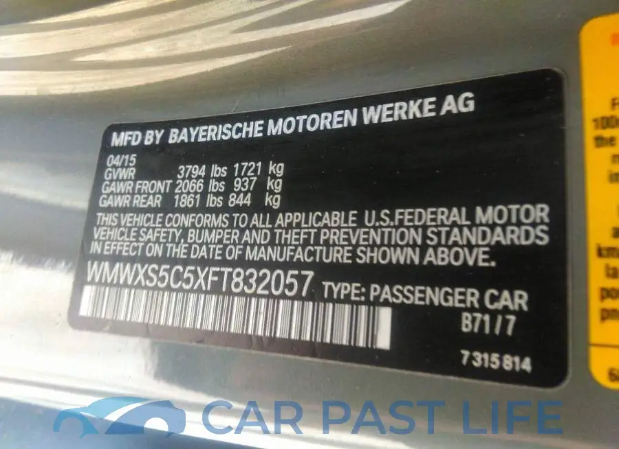 WMWXS5C5XFT832057# 9