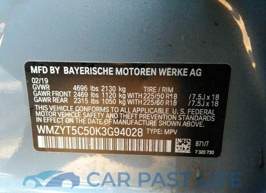 WMZYT5C50K3G94028# 9