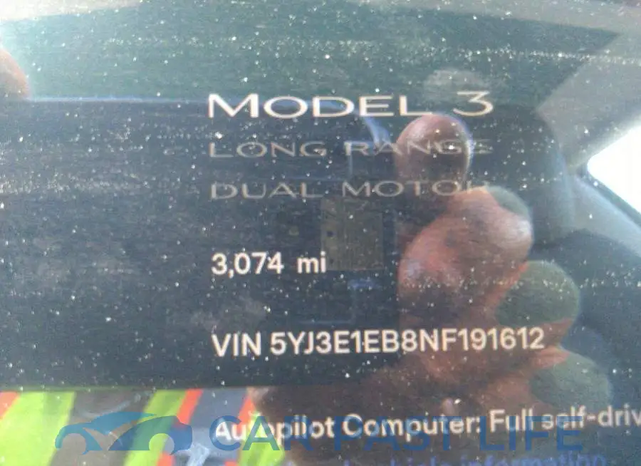 5YJ3E1EB8NF191612# 7