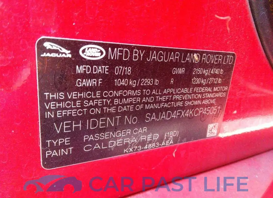 SAJAD4FX4KCP45051# 9