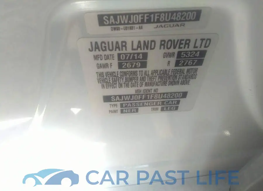 SAJWJ0FF1F8U48200# 9