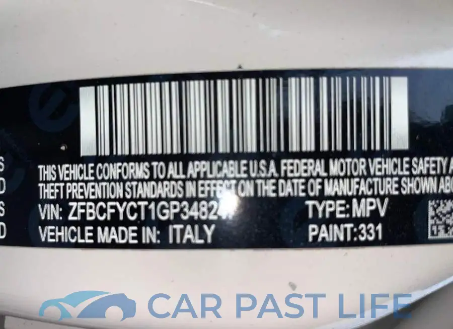ZFBCFYCT1GP348247# 9