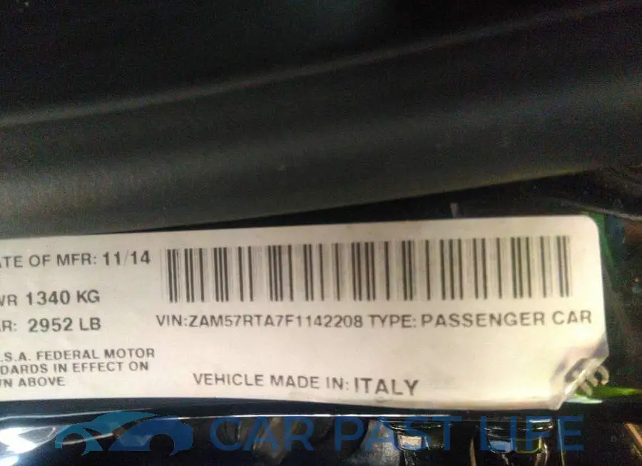 ZAM57RTA7F1142208# 9