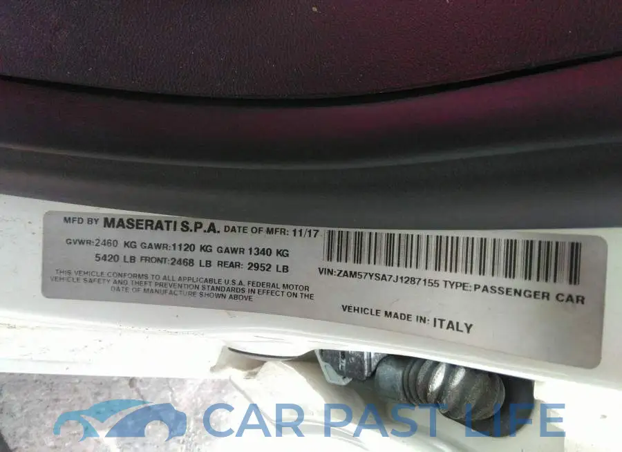 ZAM57YSA7J1287155# 9