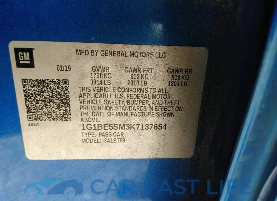 1G1BE5SM3K7137654# 9