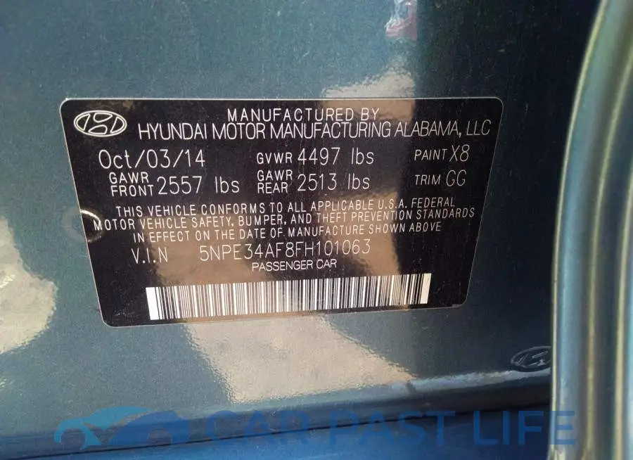5NPE34AF8FH101063# 9