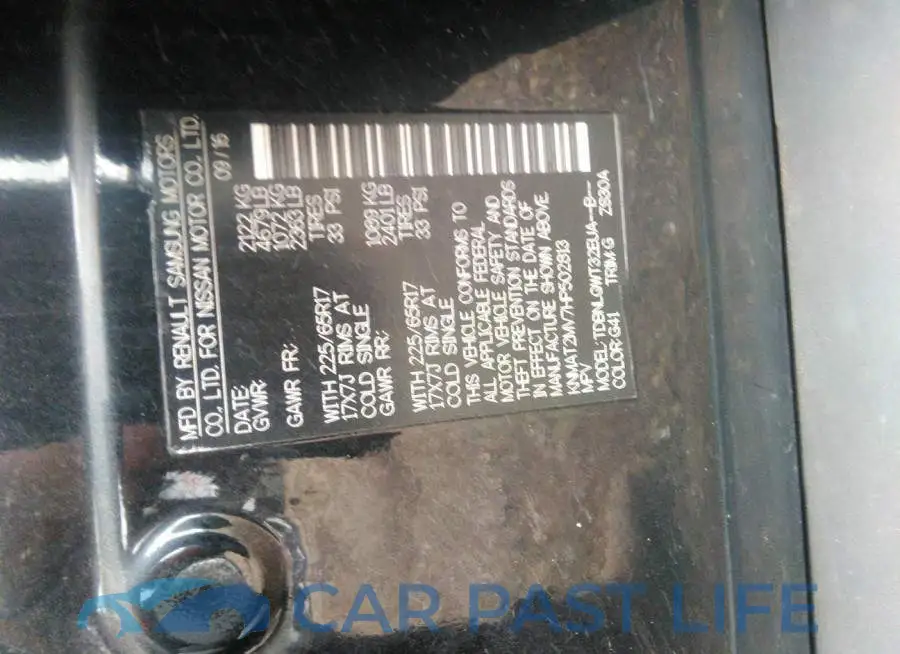 KNMAT2MV7HP502813# 9
