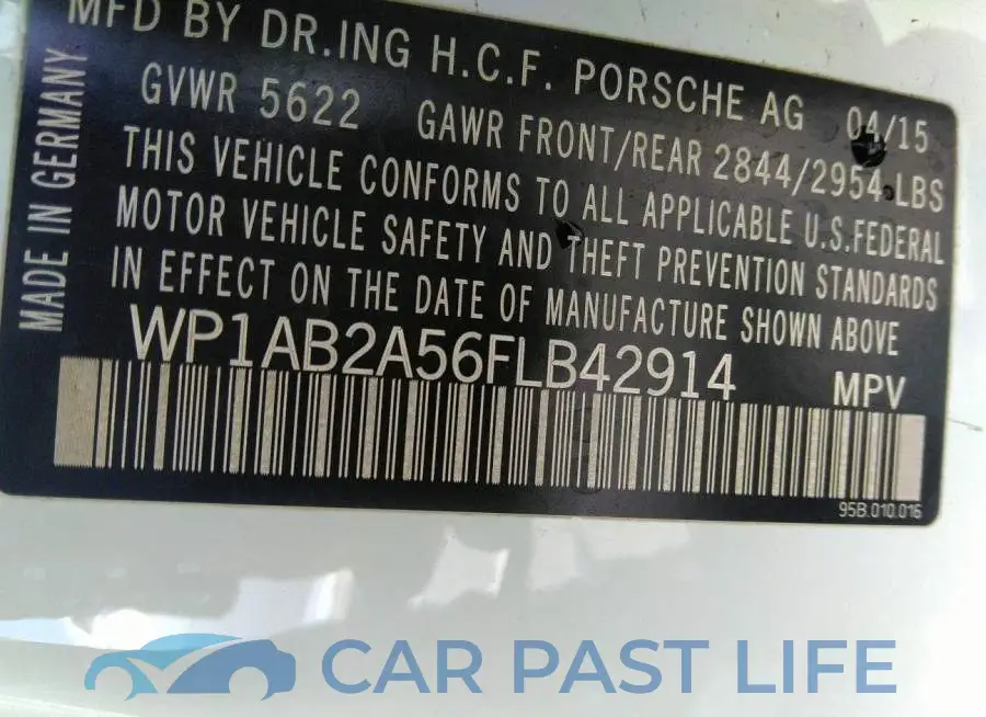 WP1AB2A56FLB42914# 9