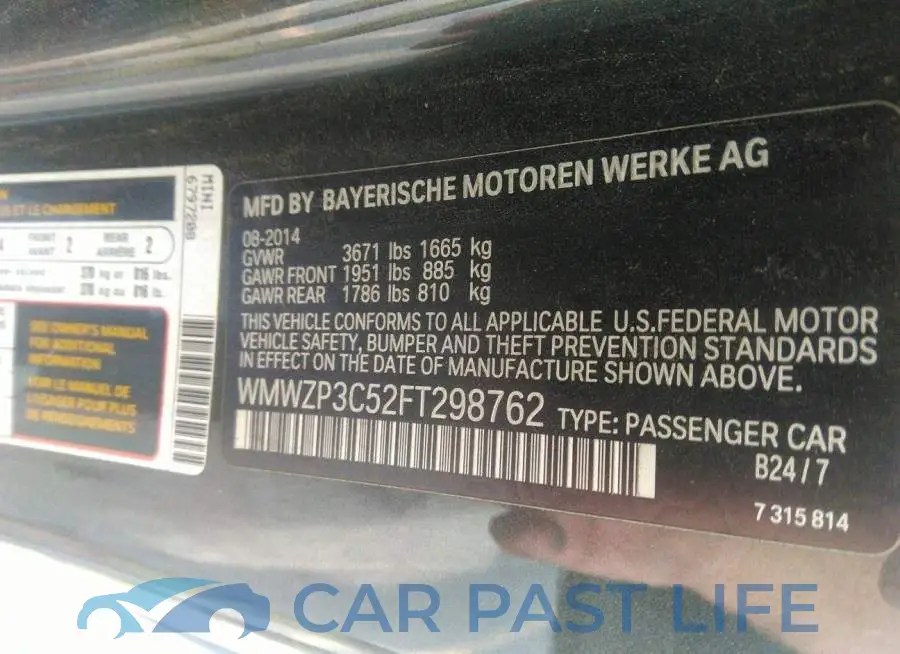 WMWZP3C52FT298762# 9