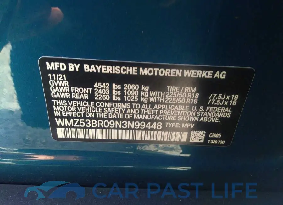 WMZ53BR09N3N99448# 9