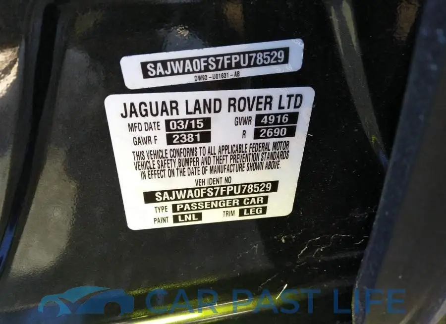 SAJWA0FS7FPU78529# 9