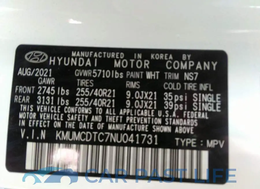 KMUMCDTC7NU041731# 9