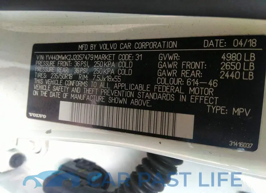 YV440MWK2J2057479# 9