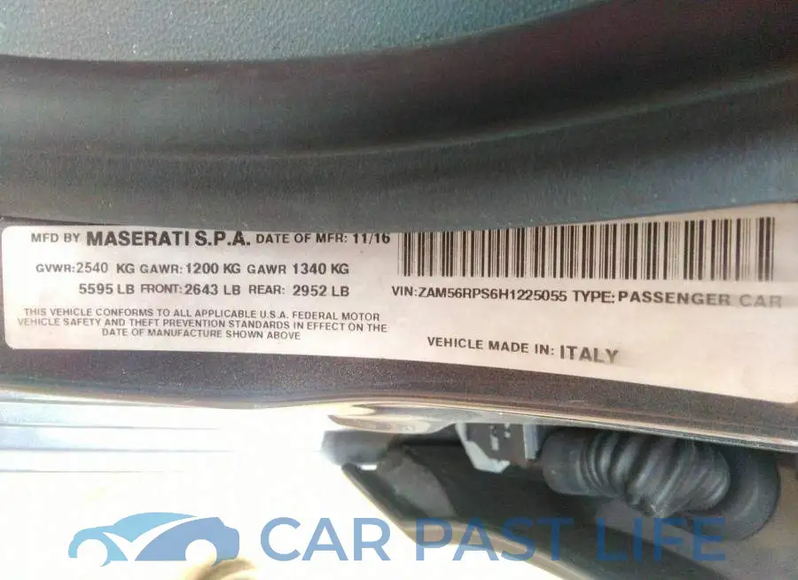ZAM56RPS6H1225055# 9