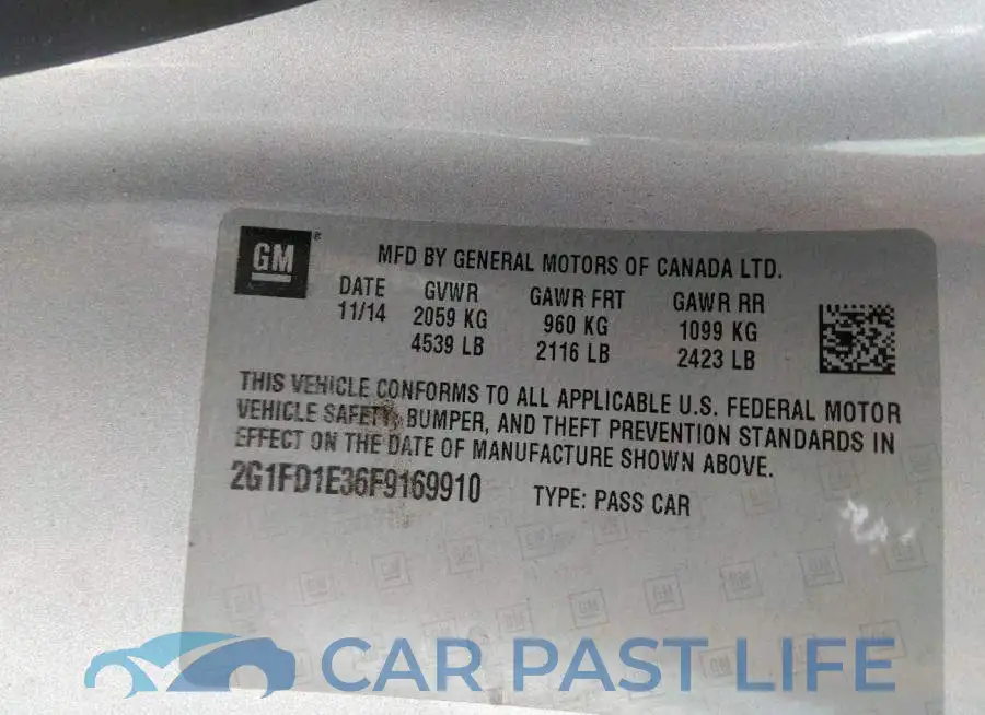 2G1FD1E36F9169910# 9