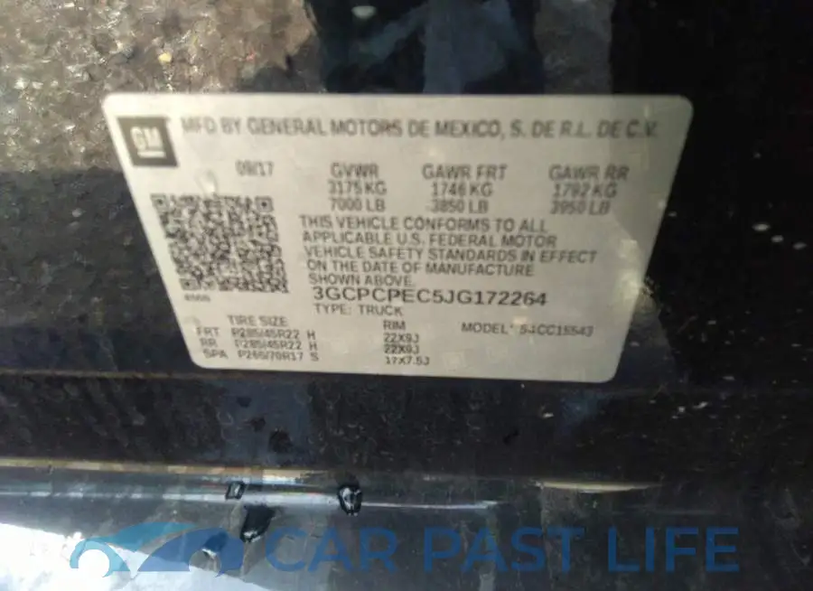 3GCPCPEC5JG172264# 9