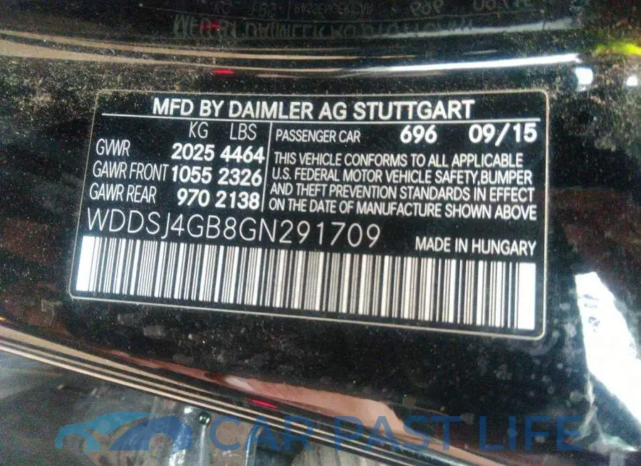 WDDSJ4GB8GN291709# 9