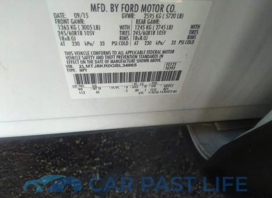 2LMTJ8KR0GBL34865# 9