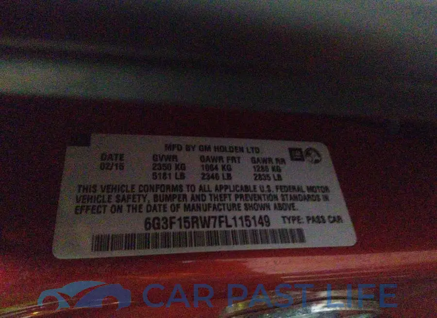6G3F15RW7FL115149# 9