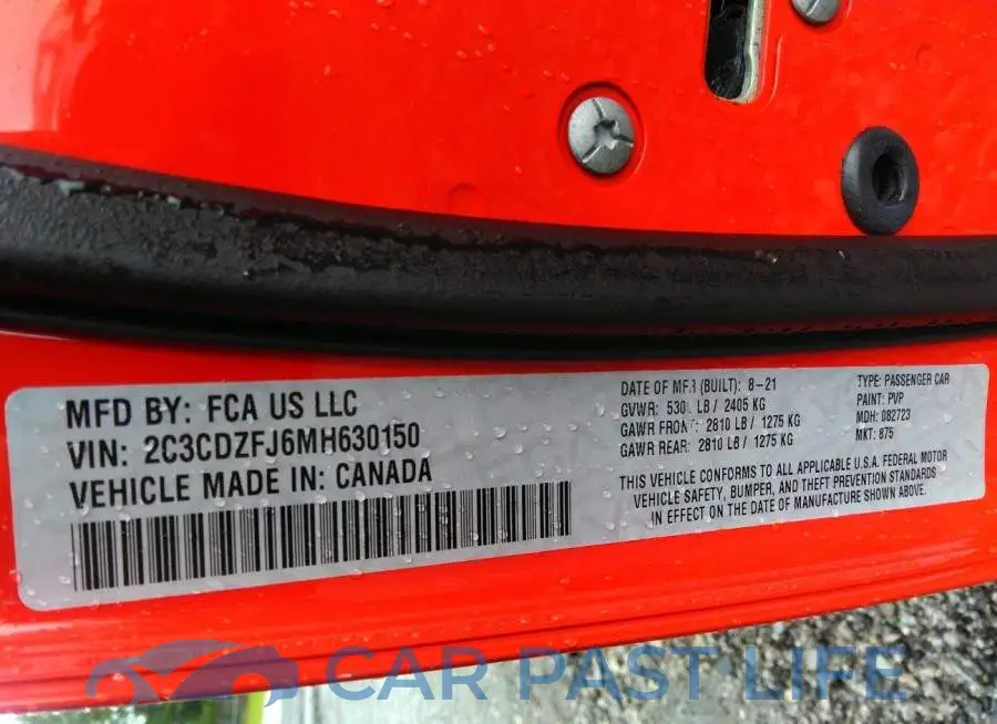 2C3CDZFJ6MH630150# 9
