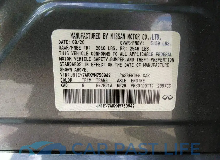JN1EV7ARXMM750942# 9