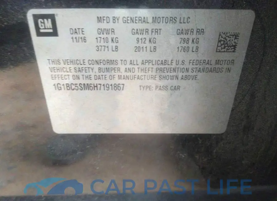 1G1BC5SM6H7191867# 9