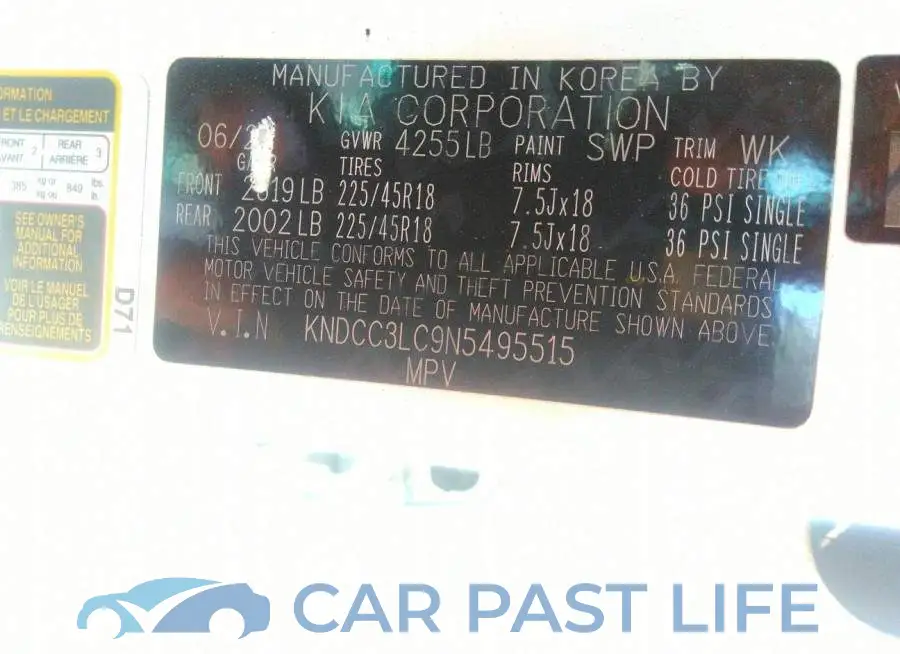 KNDCC3LC9N5495515# 9