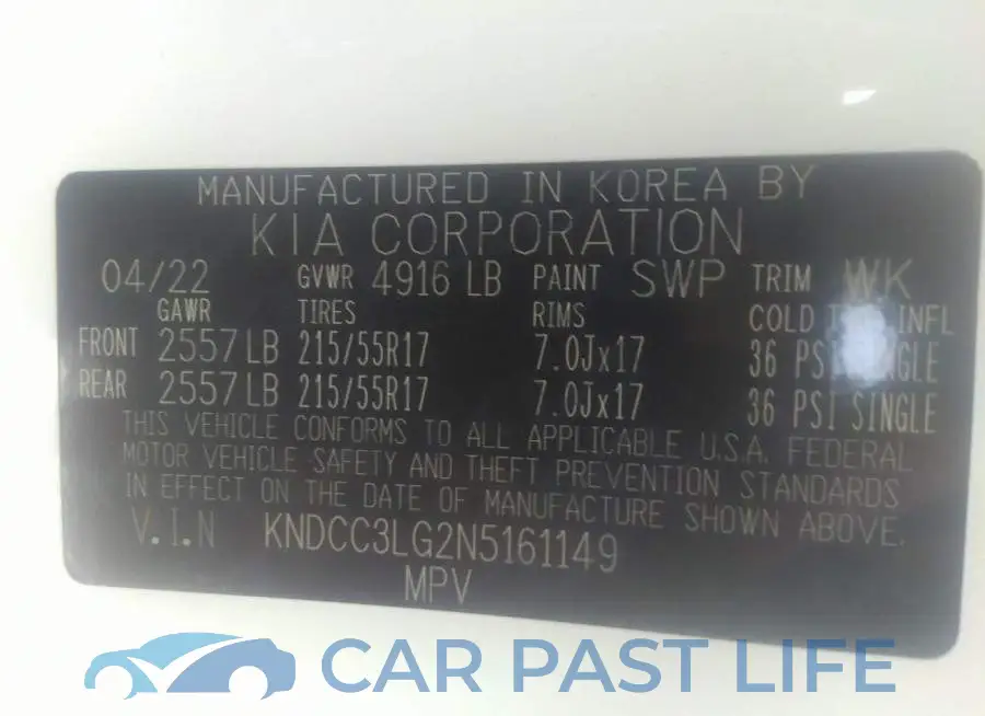 KNDCC3LG2N5161149# 9