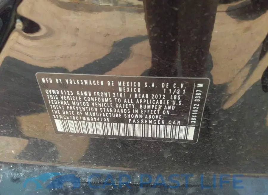 3VWC57BU1MM094705# 9