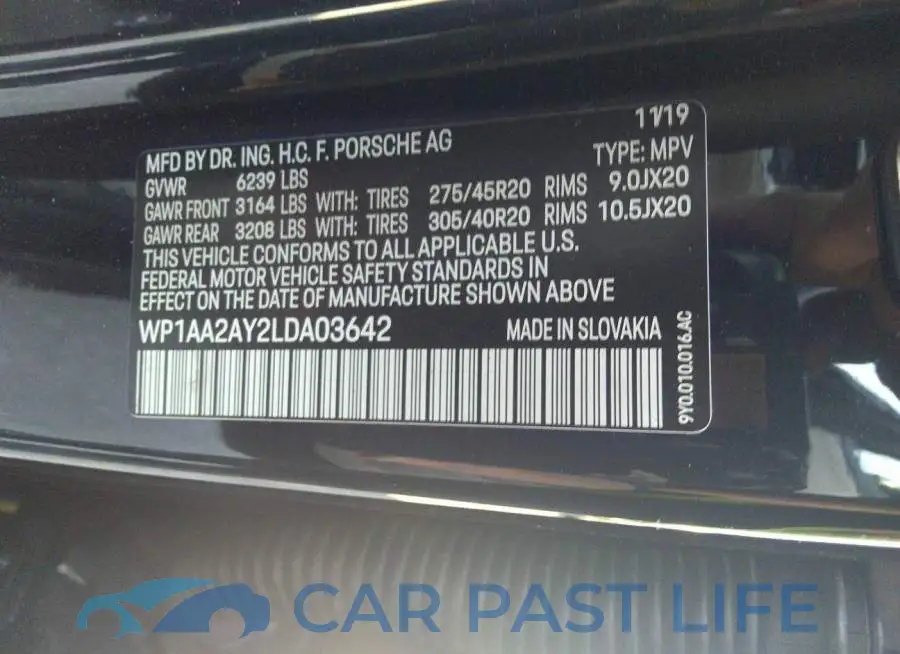 WP1AA2AY2LDA03642# 9
