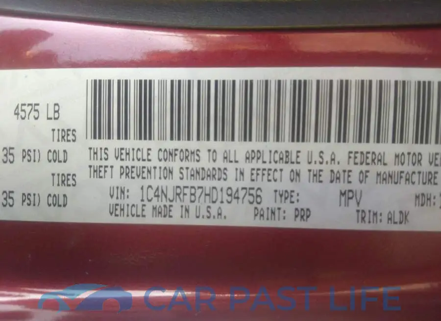 1C4NJRFB7HD194756# 9