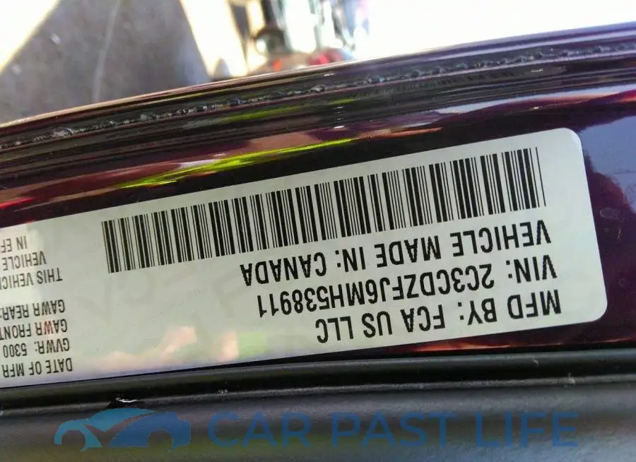 2C3CDZFJ6MH538911# 9