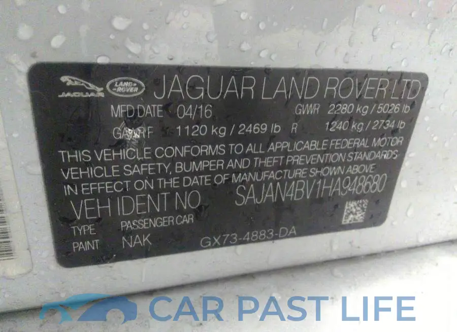 SAJAN4BV1HA948680# 9