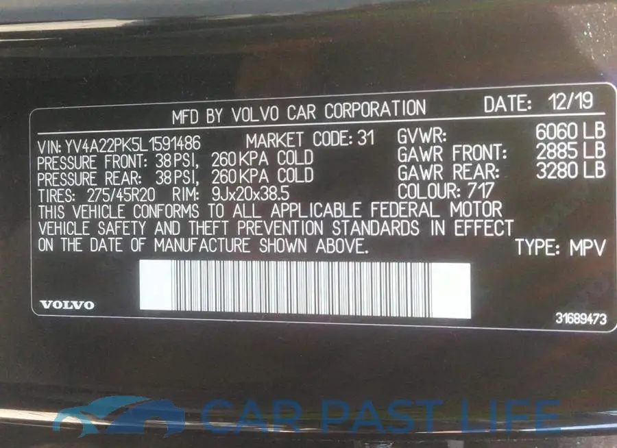 YV4A22PK5L1591486# 9