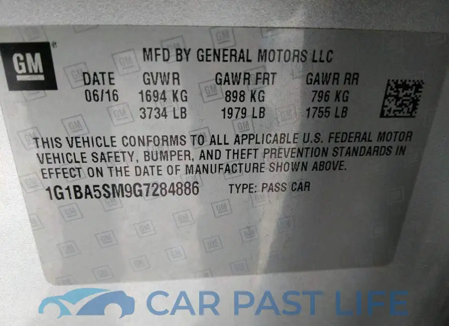 1G1BA5SM9G7284886# 9