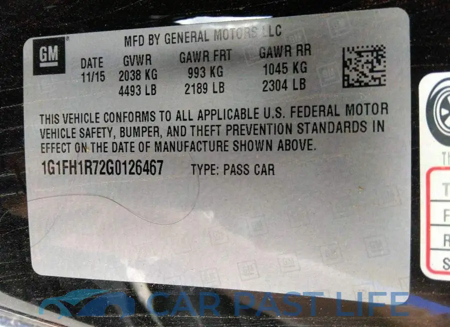 1G1FH1R72G0126467# 9