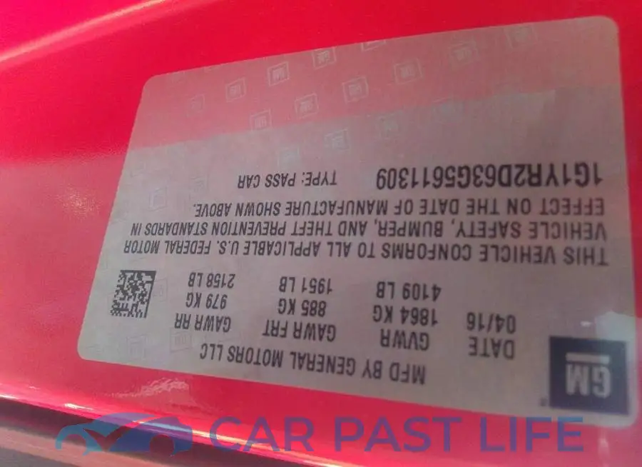 1G1YR2D63G5611309# 9