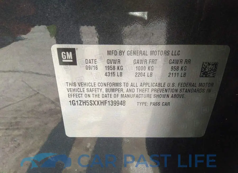 1G1ZH5SXXHF139948# 9
