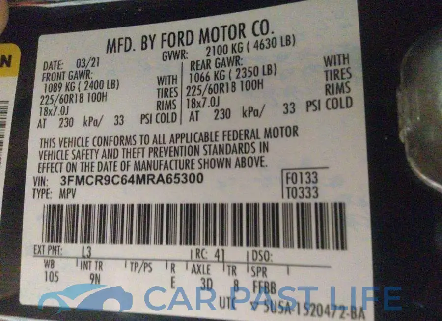 3FMCR9C64MRA65300# 9