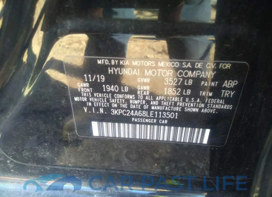 3KPC24A68LE113501# 9